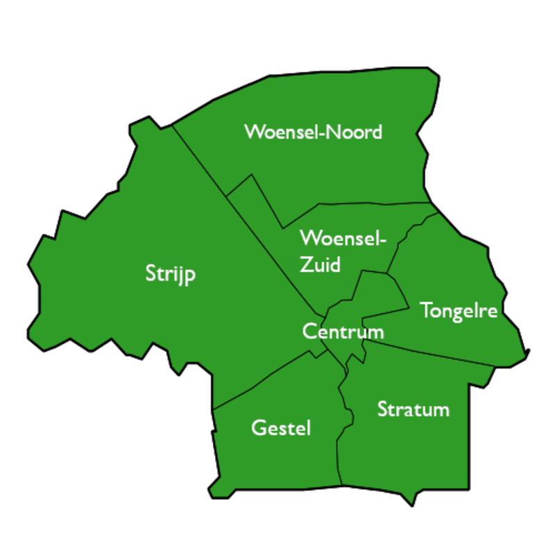 Stadsdelen van Eindhoven
