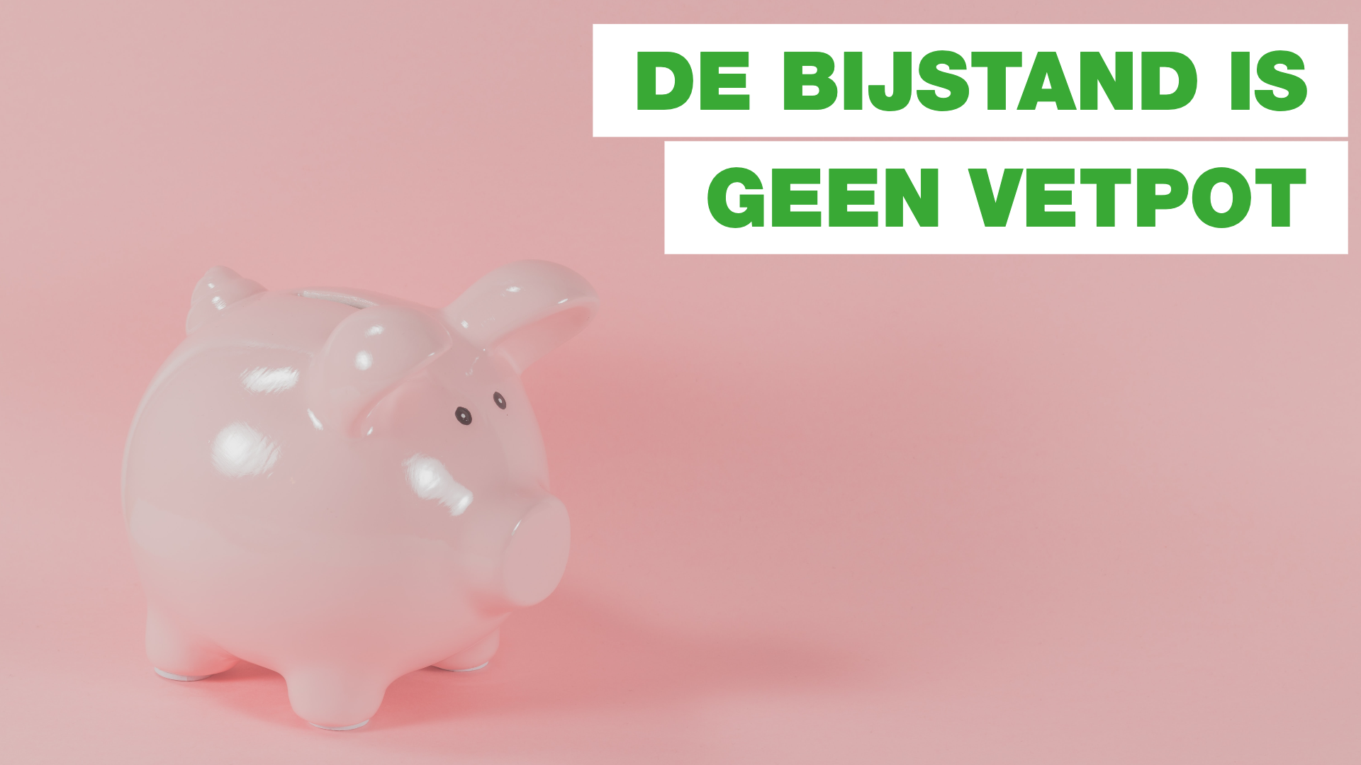 De bijstand is geen vetpot